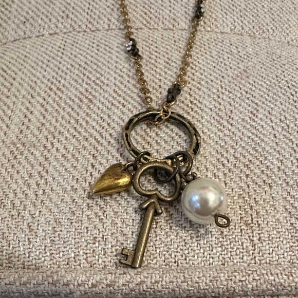 Hand Crafted Jewelry - Hand Crafted Gold Charm Necklace